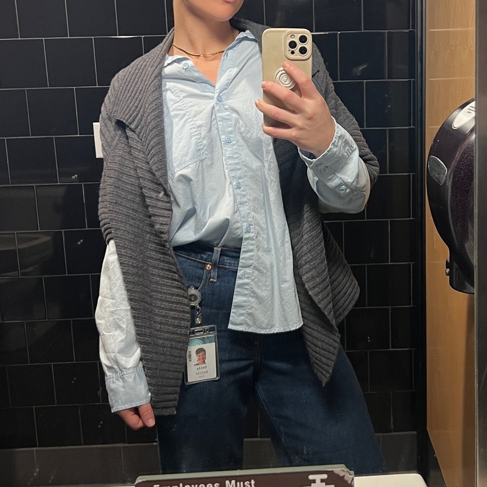 100% Merino Wool Shrug by Talbots, M